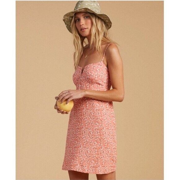 NEW BILLABONG x The Salty Blonde Just Because Dress Size Medium‎ Summer Mini - Picture 2 of 16